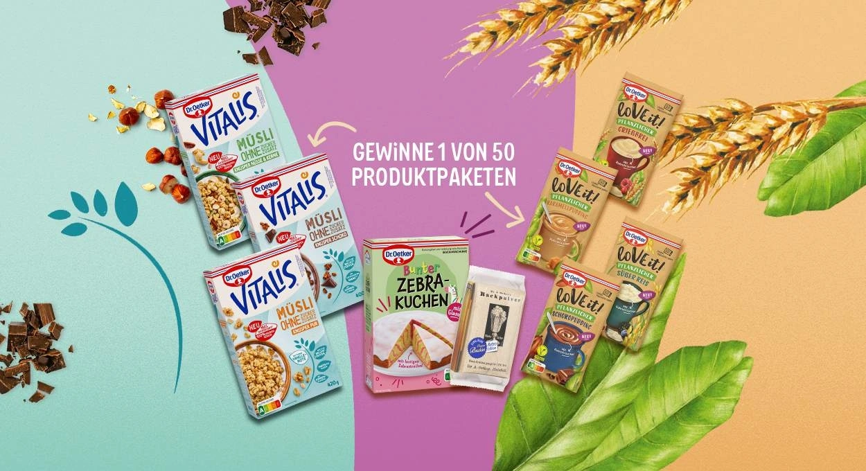 Dr. Oetker Gewinnspiel: 50 Neuheiten Produktpakete gewinnen – Gratis ...