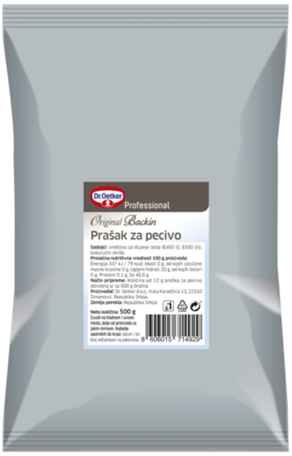 Prašak za pecivo Professional - Proizvoda
