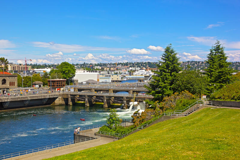 Ballard Locks in Seattle.