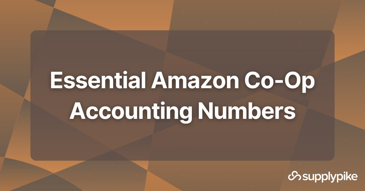 Essential Amazon CoOp Accounting Numbers SupplierWiki