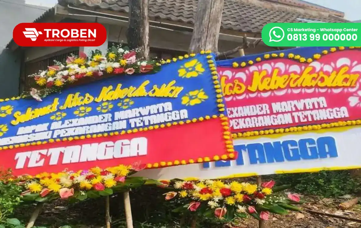 Kirim karangan Bunga Termurah dan Aman Hanya di Troben