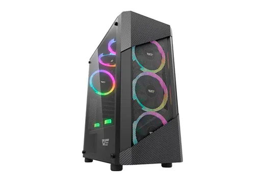 Imagem do produto Gabinete Gamer Aigo-DarkFlash-Pollux Preto Lateral Acrilico em Americanas