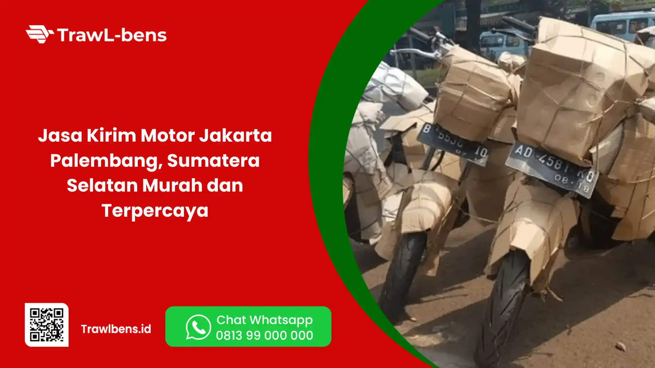 Jasa Kirim Motor Jakarta Palembang, Sumatera Selatan Murah dan Terpercaya