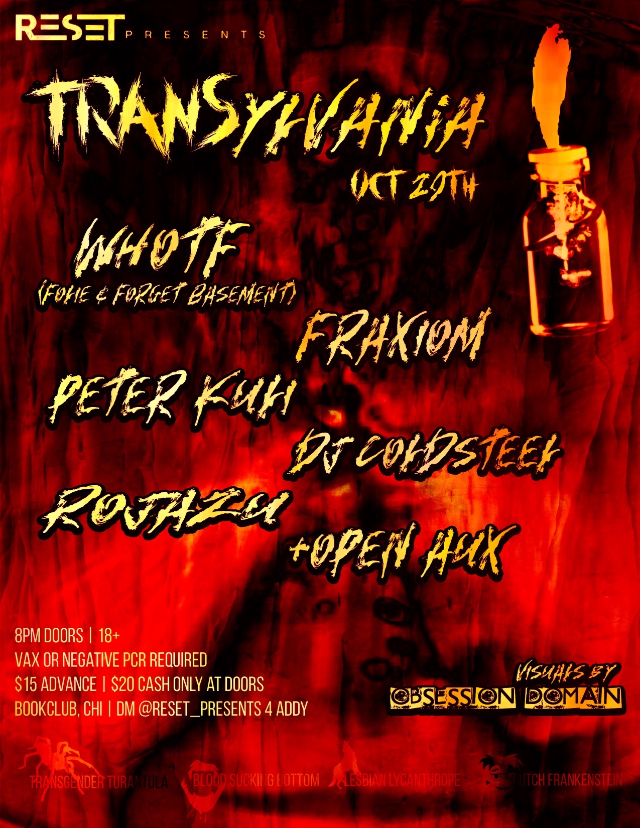 Reset + Folie present: TRANSylvania flyer