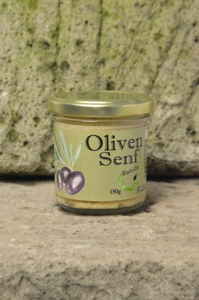 Bio Olivensenf 135ml mit schwarzen Oliven