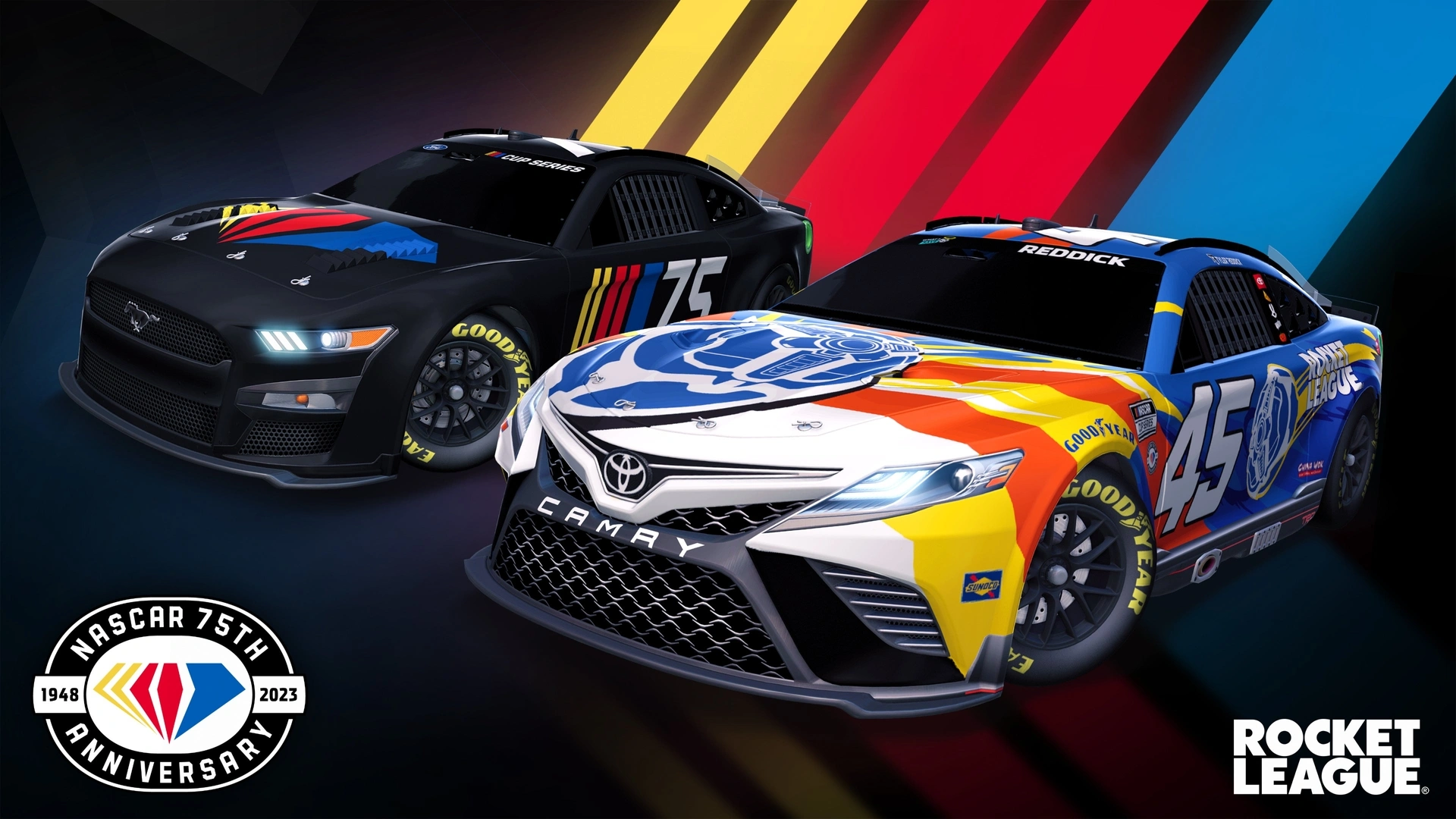 Así lucen los carros que competirán en Daytona 500 | Foto: Rocket League   