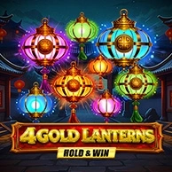 4 Gold Lanterns Hold and Win