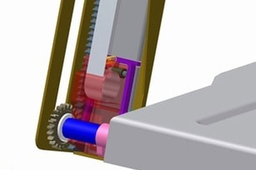 Slide mechanism has multiple height positions and lock on this boot storage system