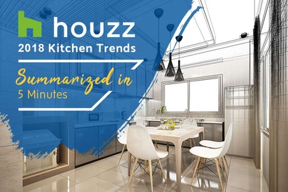 Houzz’s 2018 Kitchen Trends Study (In Five Minutes or Less)