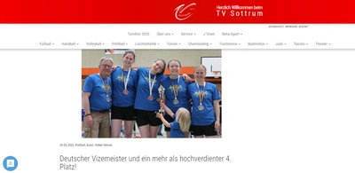 Der TV Sottrum bei der DM Leistungsklasse: Deutscher Vizemeister und ein mehr als hochverdienter 4. Platz!