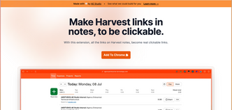 Harvest Clickable Notes