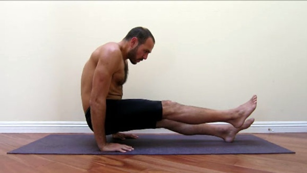 Brahmacharyasana Variation (L-Sit Variation)