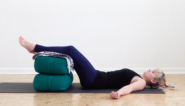 Savasana Variation Elevated Legs