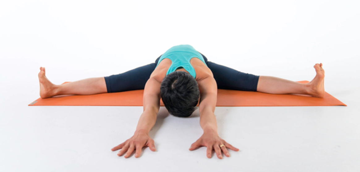  Upavistha Konasana (Wide-Angle Seated Forward Bend)