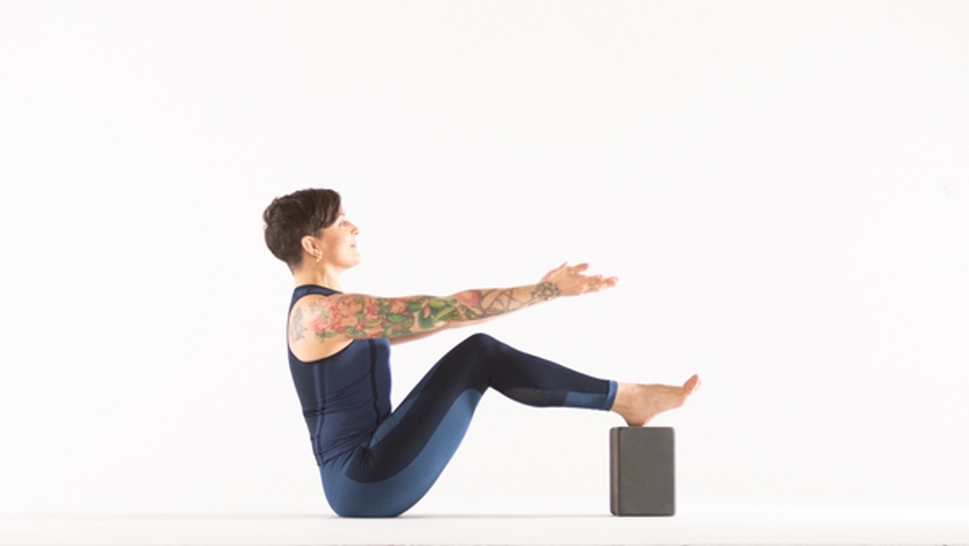Use a yoga block