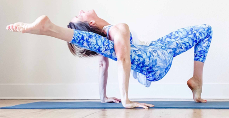 The Shiva Pose (Grounded Leg Stretch)
