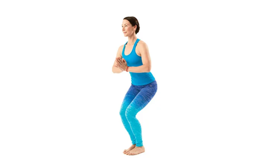 Utkatasana With Low Hands