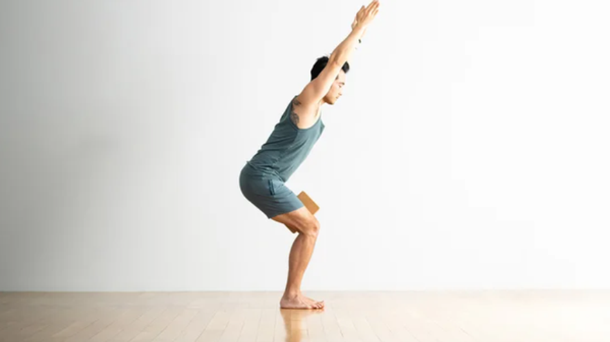 Use a yoga block