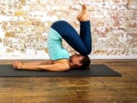 Handstand Pose Aerial Yoga (Adho Mukha Vrksasana Aerial), Yoga Sequences,  Benefits, Variations, and Sanskrit Pronunciation