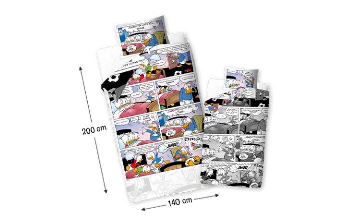 onderwerp Handschrift Maan oppervlakte Donald Duck Dekbedovertrek - Strip - De Donald Duck Shop