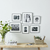 The white company black and white picture frame wall