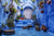 an enchanted blue room with plant decor 