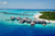 huts on the sea in the maldives