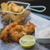 Fish and chips with lime alternative wedding catering