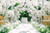 white floral wedding aisle