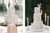 marble tiered wedding cake
