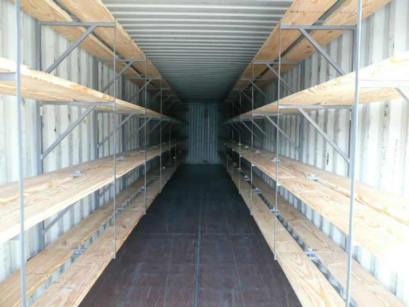 Shipping Container Shelving System I Container Modifications - CMG