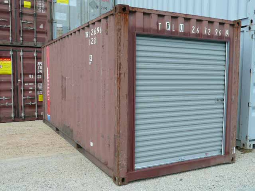 Converting a Shipping Container into a Sea Can Garage or Workshop - Roll  Shutter Door Installation 