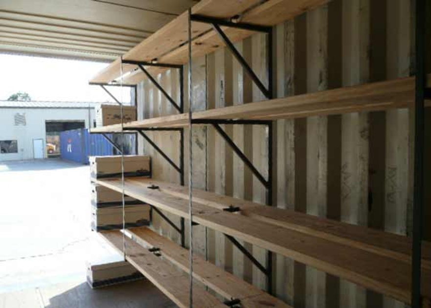 Shipping Container Shelving System I Container Modifications - CMG