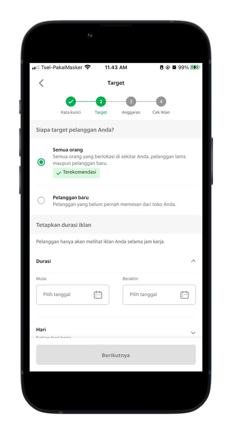 Munculkan Resto di Posisi #1 Dalam Pencarian pada Iklan Tulisan (Ad Manager)