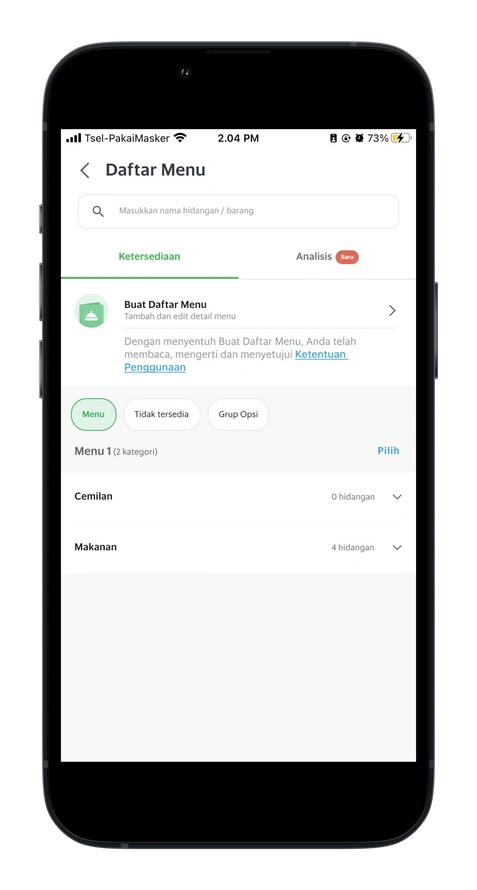 Cara mengatur stok penjualan di Aplikasi GrabMerchant