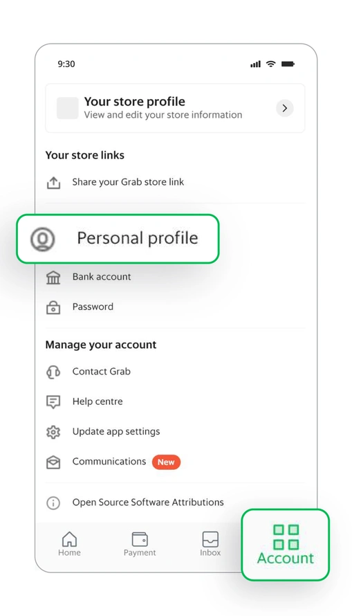 Set up or edit your store profile, with just a few taps