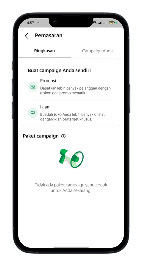 Mengatur promosi di aplikasi GrabMerchant