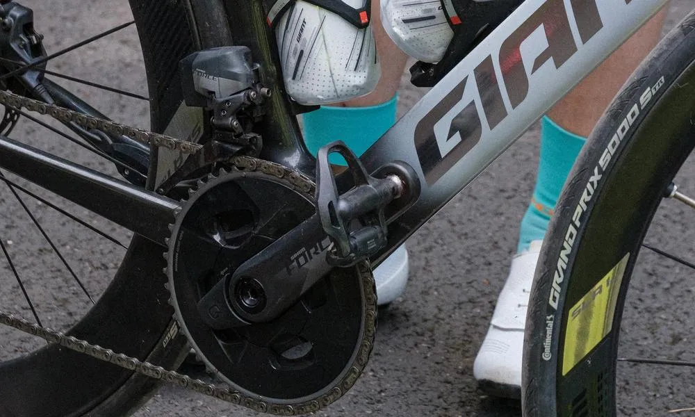 shimano spd-sl pedals on giant propel