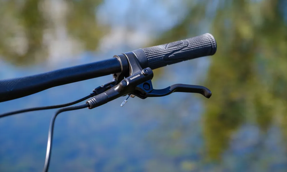 mtb grips on handlebar