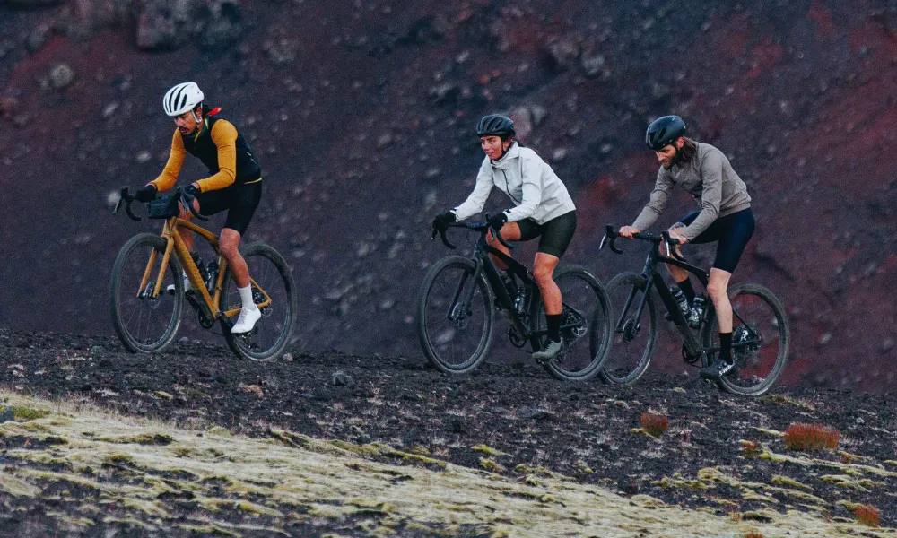 Gravel cyclists riding Specialized bikes