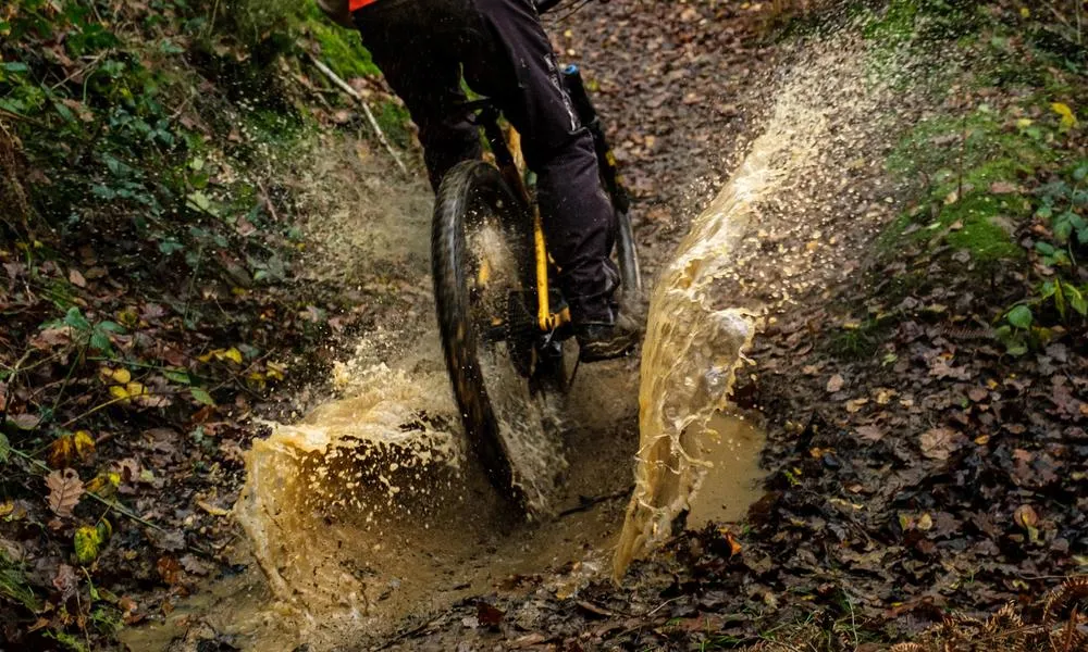 Cycling through a muddy Puddle