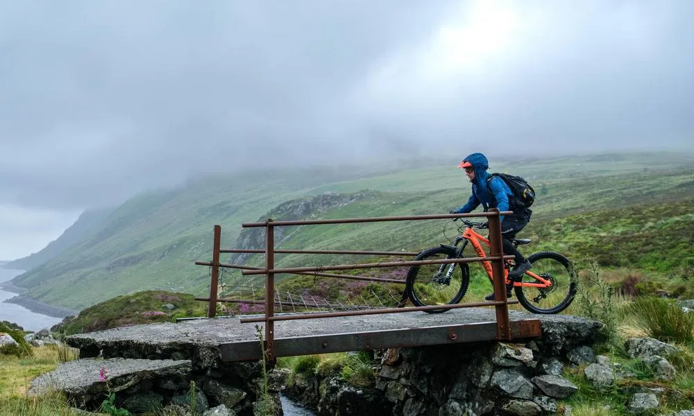 MTB rider in the mountains