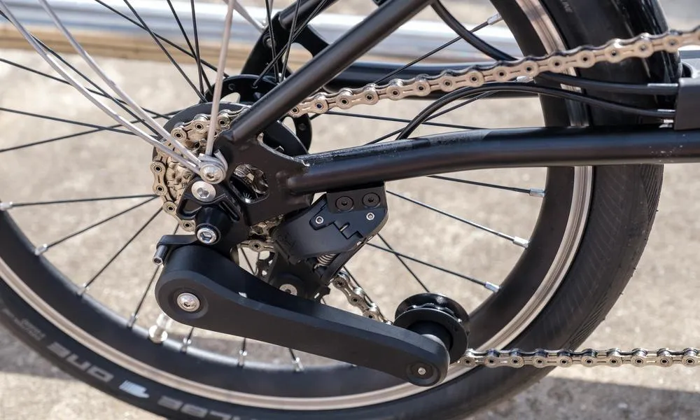 close up of a bike chain