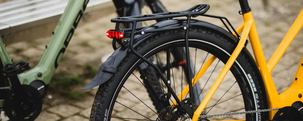 bike rack on an Orbea e-bike