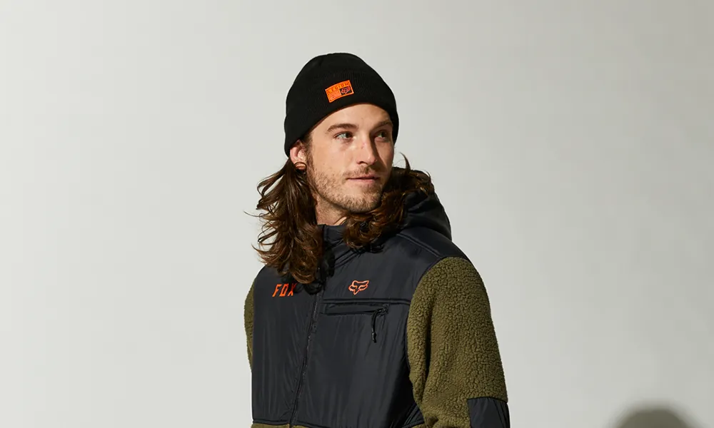 Man rider wearing a Fox beanie