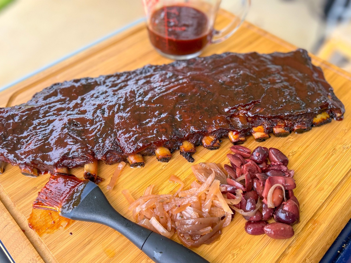 Stout BBQ Sauce Basted Ribs