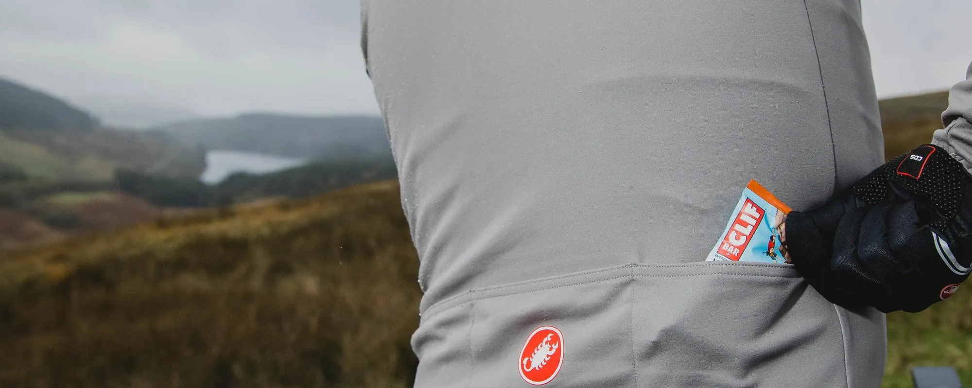 clif energy bar in castelli jersey pocket