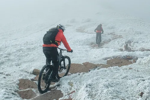 mountain biking in the frost 