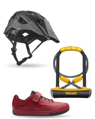 7 Protection Helmet, Onguard D-Lock, Fox Clothing Shoe
