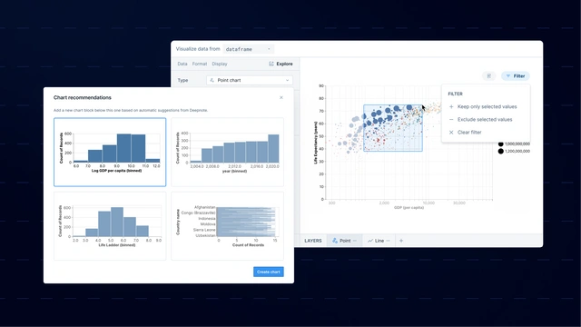 Introducing interactive exploration & other power-ups to Deepnote charts